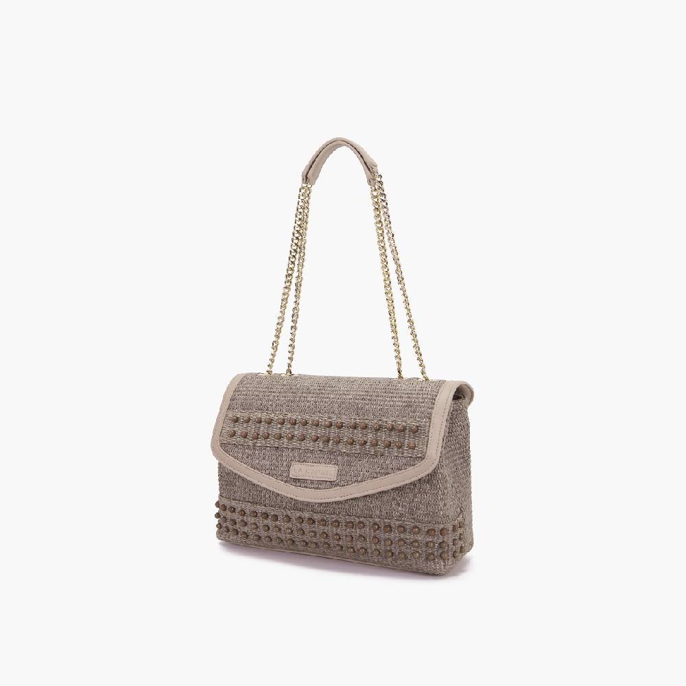 La Carrie BORSA A SPALLA MALIBU IVORY Vendita calda