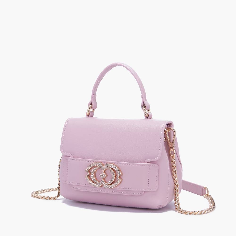 La Carrie BORSA A MANO LOGO ROSA Fino Al -60%