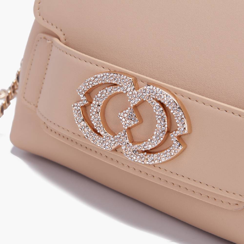 La Carrie BORSA A MANO LOGO CAPPUCCINO Saldi