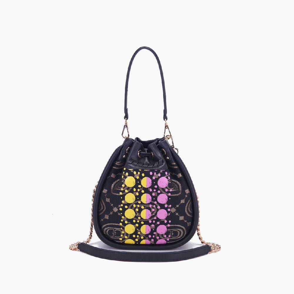 La Carrie SECCHIELLO MONOGRAM NERO Sconto