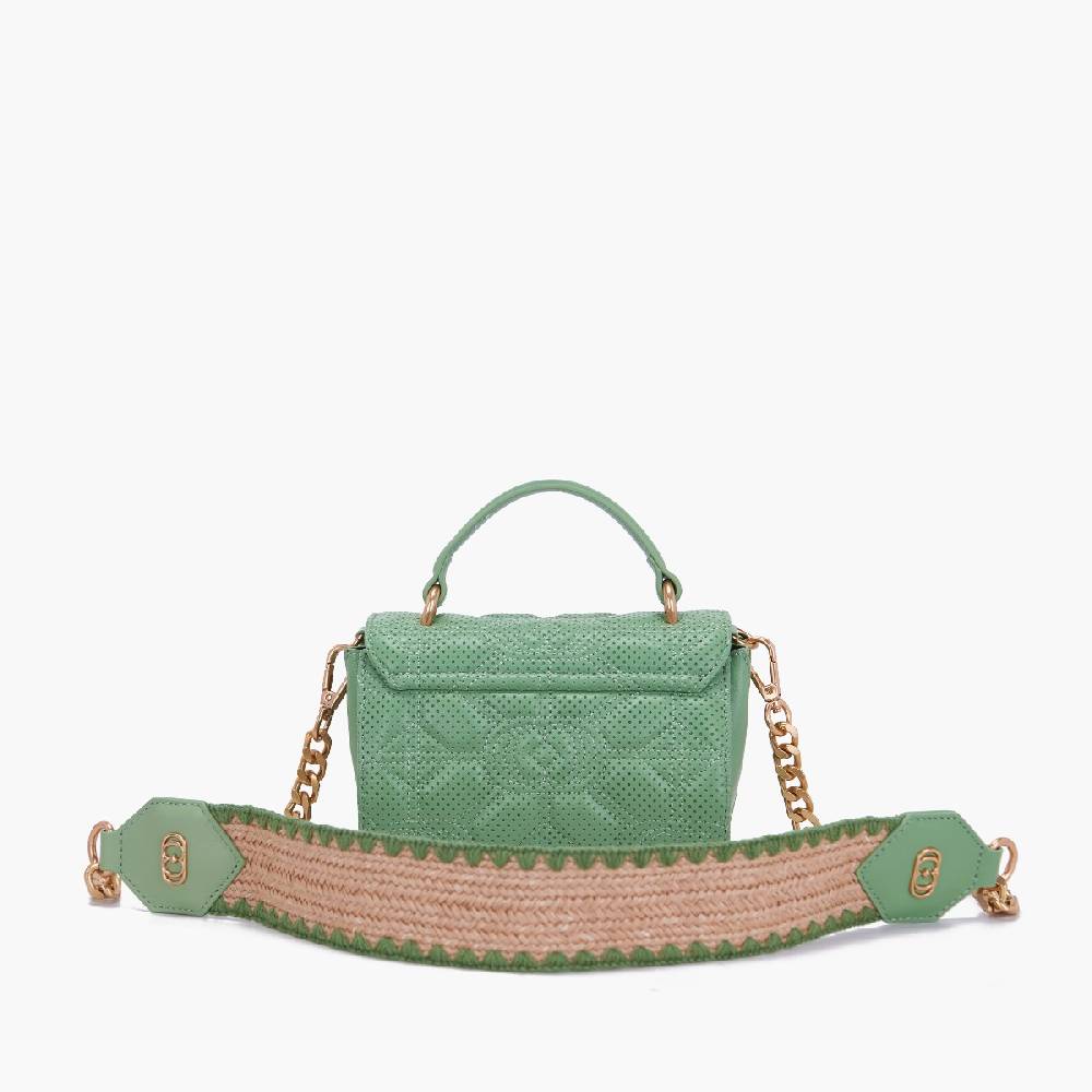 La Carrie MINI BORSA A MANO TOUCHY PISTACCHIO Nuova