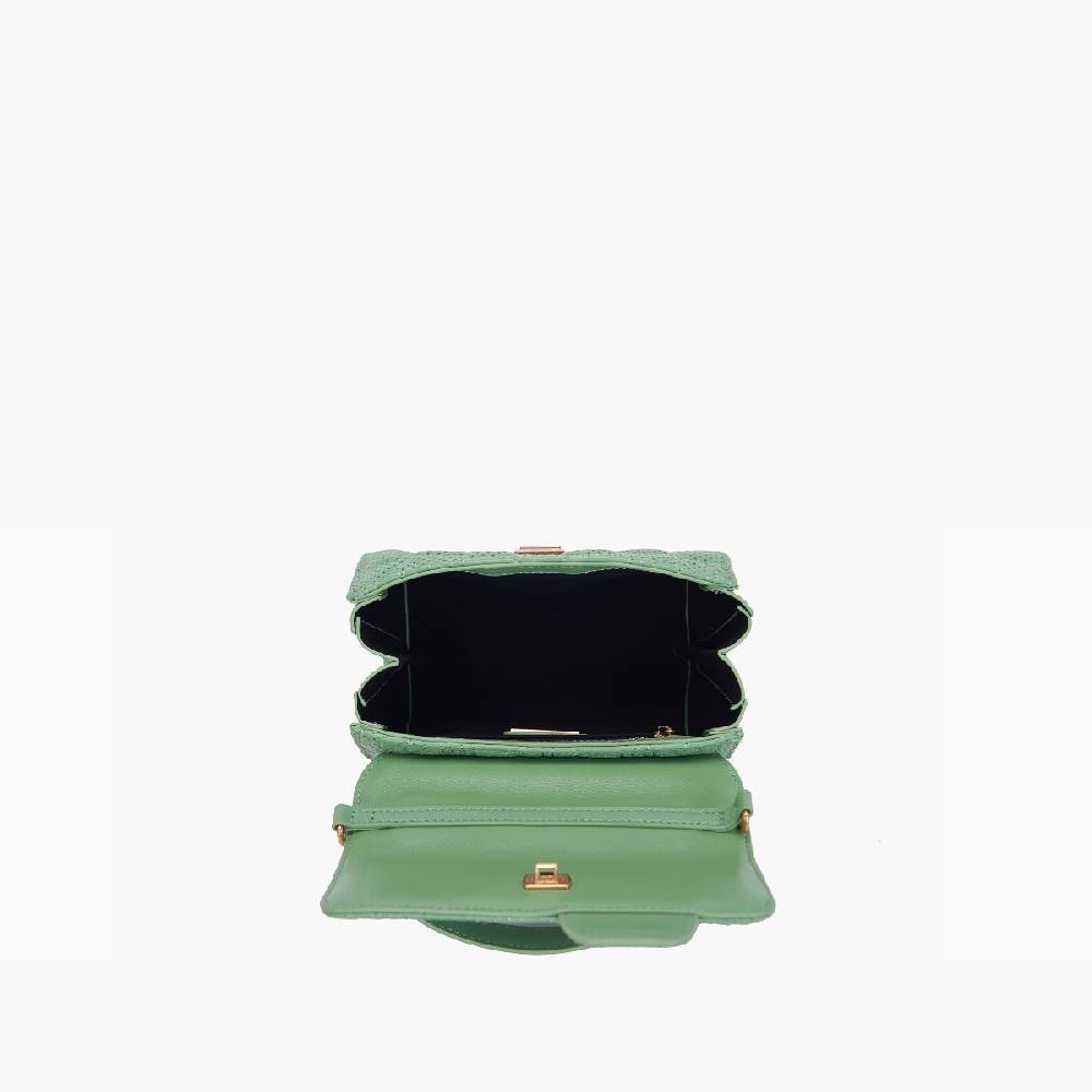 La Carrie MINI BORSA A MANO TOUCHY PISTACCHIO Nuova