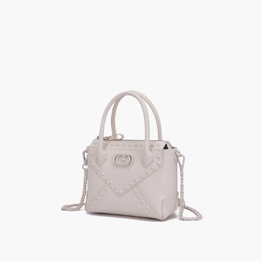 La Carrie MINI BORSA A MANO FRIVOLOUS IVORY Consegna Veloce