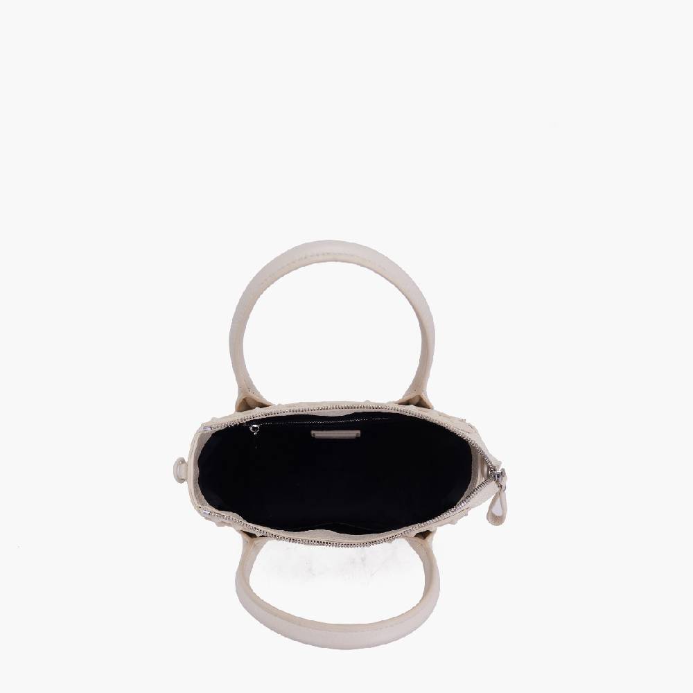 La Carrie MINI BORSA A MANO FRIVOLOUS IVORY Consegna Veloce