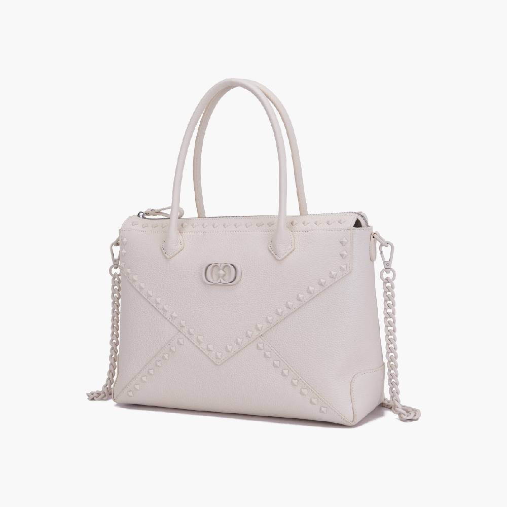 La Carrie BORSA A MANO FRIVOLOUS IVORY Sottocosto