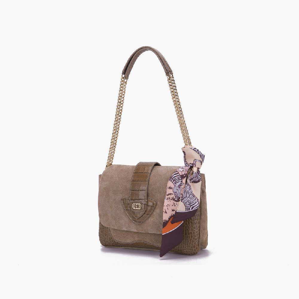 La Carrie BORSA A SPALLA TEMPEST TAUPE Novità