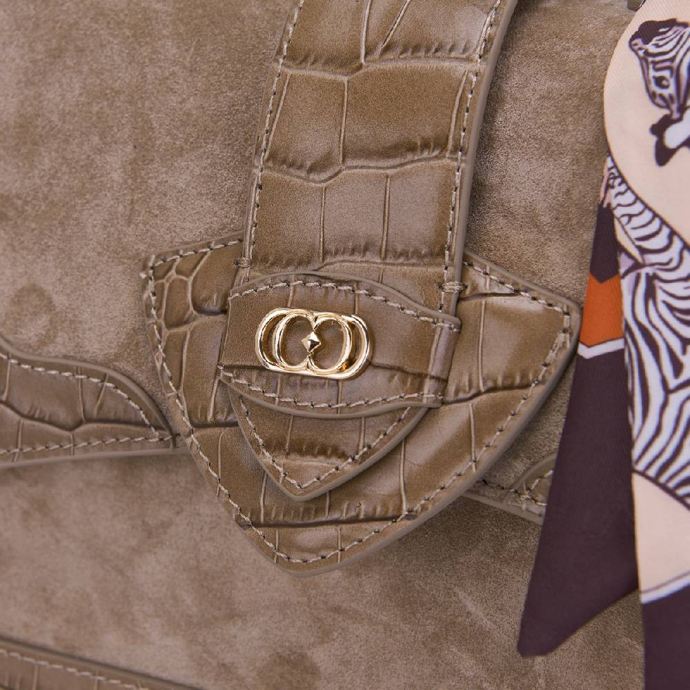 La Carrie BORSA A MANO TEMPEST TAUPE In Vendita