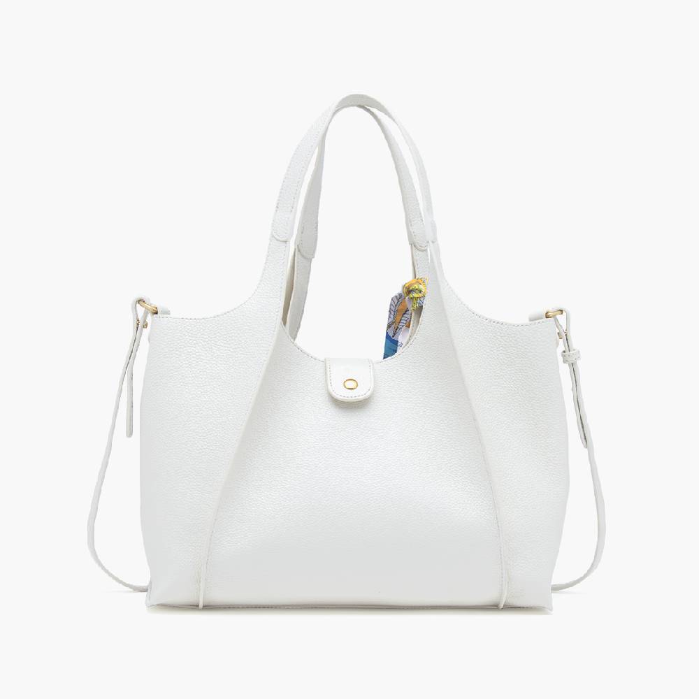 La Carrie BORSA SHOPPING DRILLED CREMA Italy