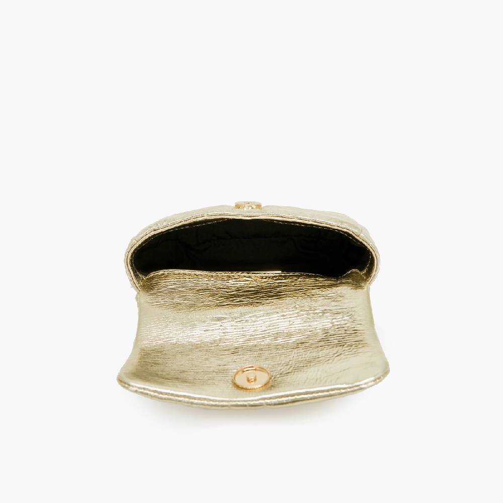 La Carrie MINI BORSA A SPALLA SHINY GOLD 2025