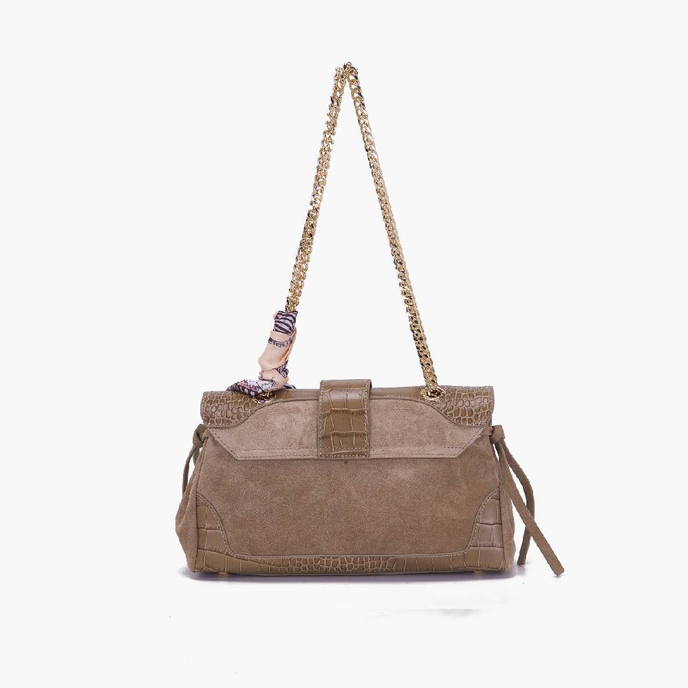 La Carrie BORSA A SPALLA TEMPEST TAUPE In Linea