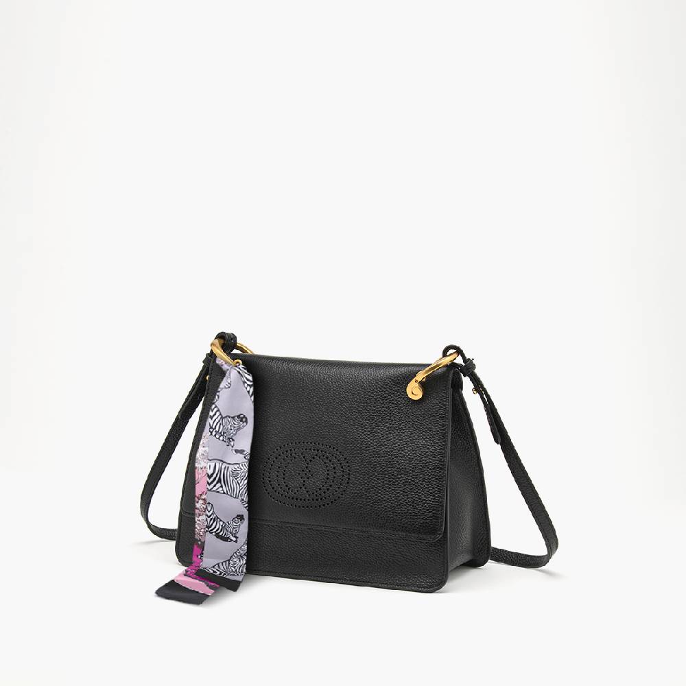 La Carrie BORSA A SPALLA DRILLED NERA Qualità