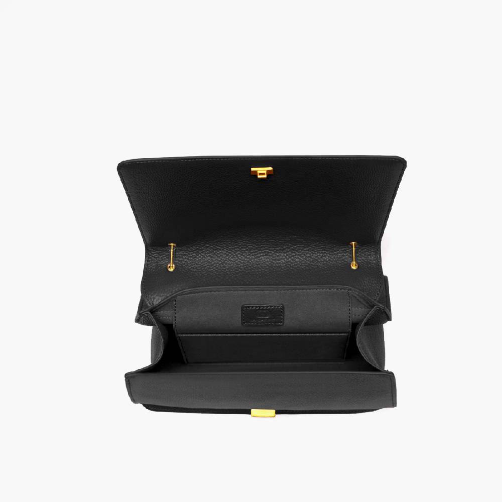 La Carrie BORSA A SPALLA DRILLED NERA Qualità
