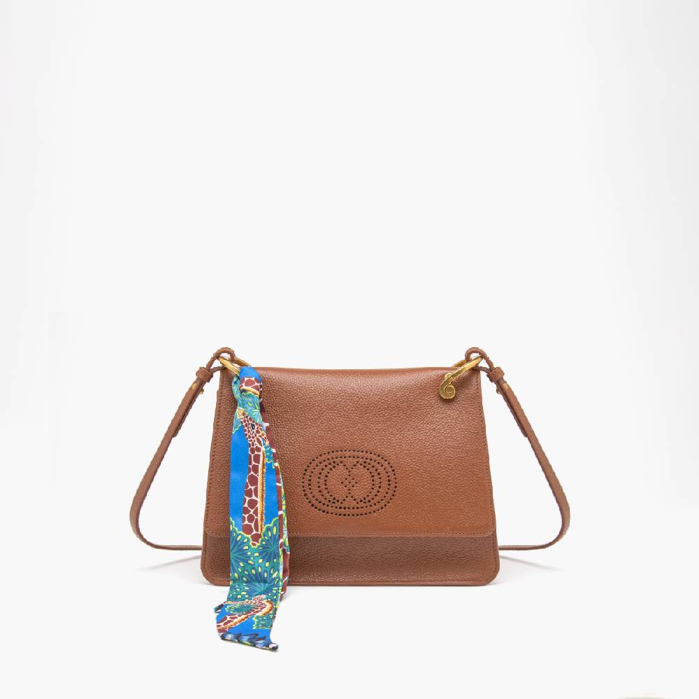 La Carrie BORSA A SPALLA DRILLED CUOIO Vendita