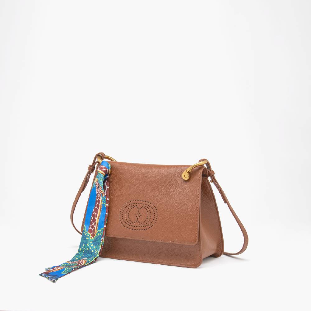 La Carrie BORSA A SPALLA DRILLED CUOIO Vendita