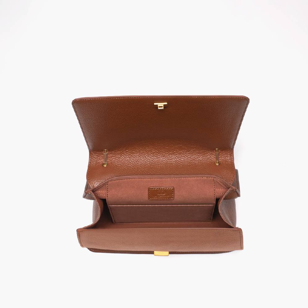 La Carrie BORSA A SPALLA DRILLED CUOIO Vendita