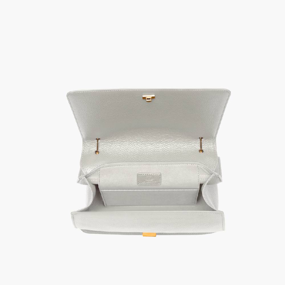 La Carrie BORSA A SPALLA DRILLED CREMA Promozione