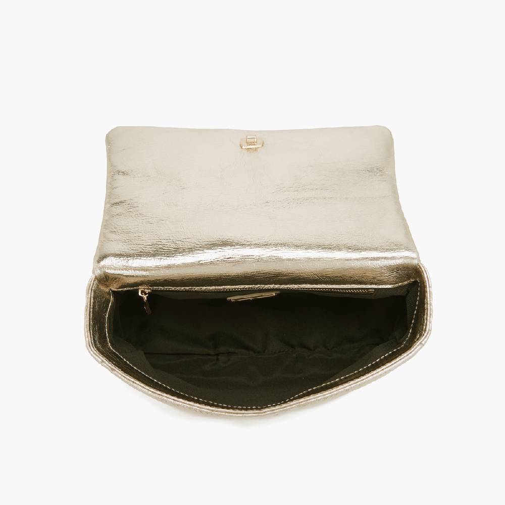 La Carrie BORSA A MANO SHINY GOLD Pezzi Unici