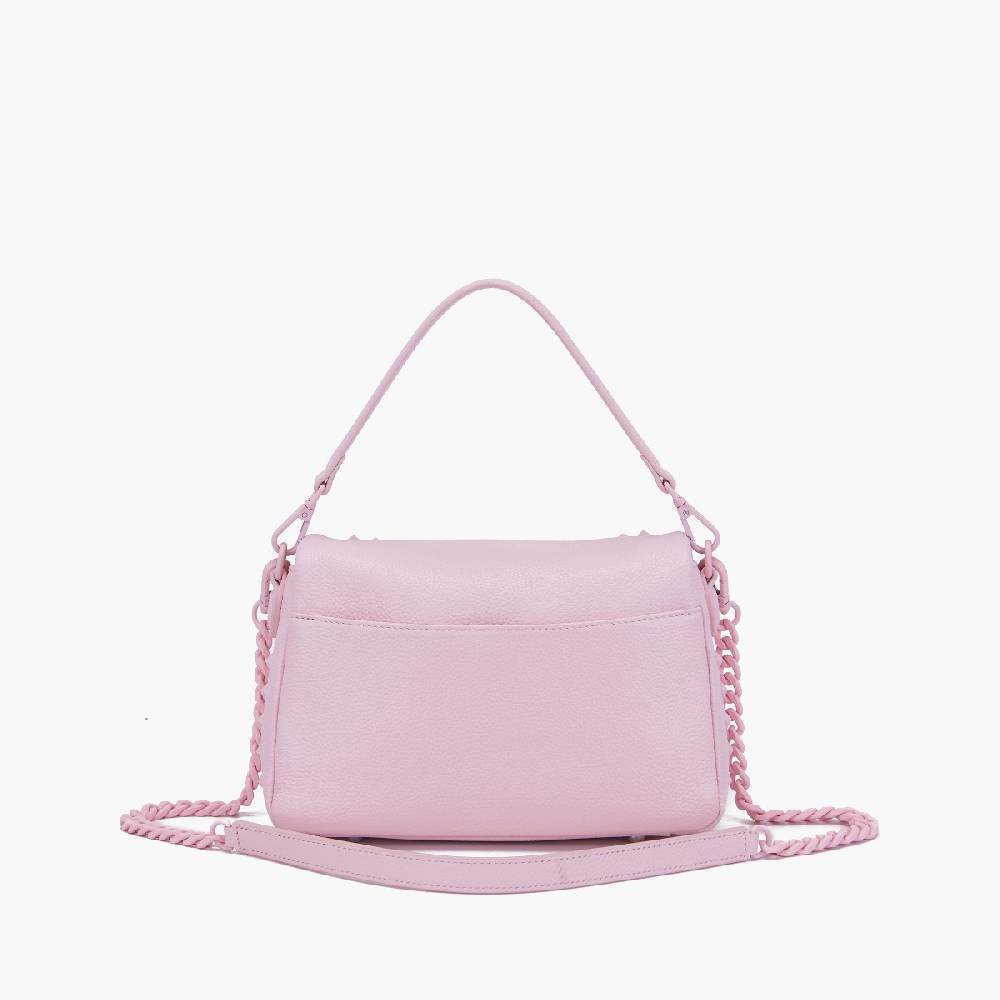 La Carrie PINK HAND BAG IN TUMBLED LEATHER Fino Al -60%