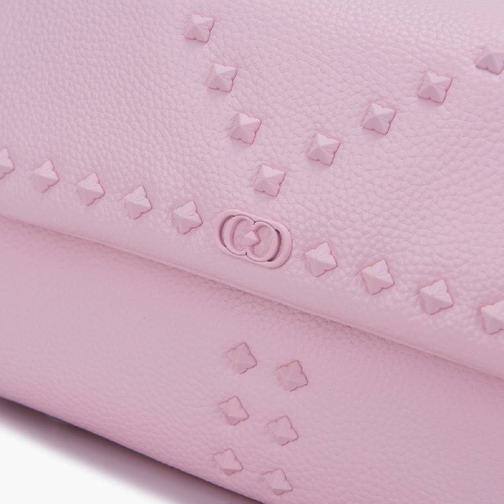 La Carrie PINK HAND BAG IN TUMBLED LEATHER Fino Al -60%
