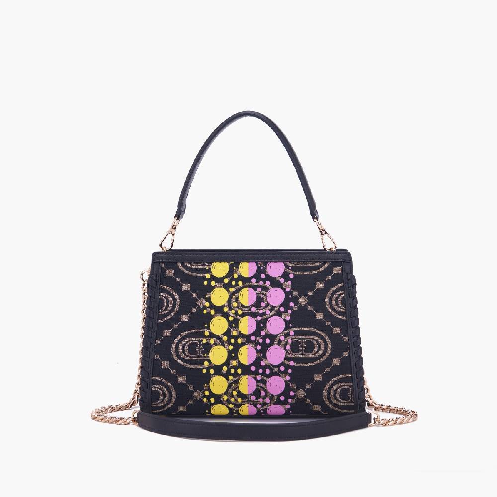 La Carrie BORSA SHOPPING MONOGRAM BLACK Outlet
