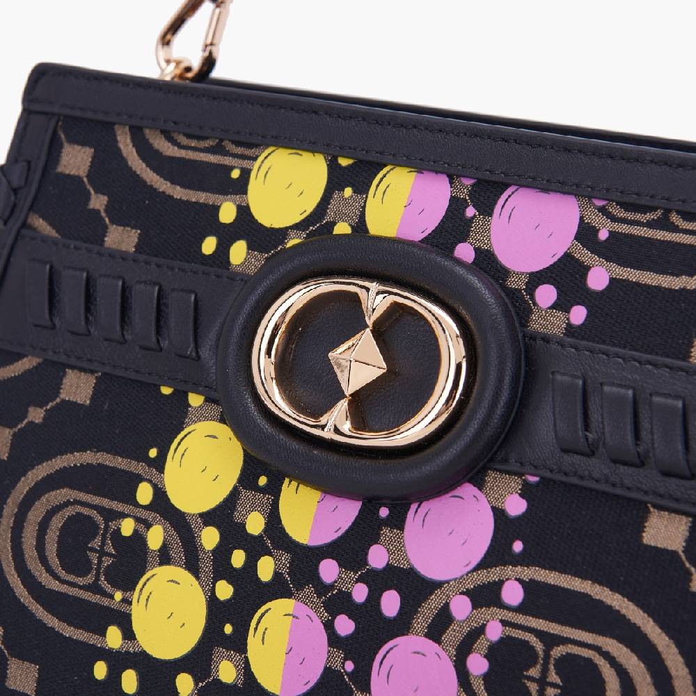 La Carrie BORSA SHOPPING MONOGRAM BLACK Outlet