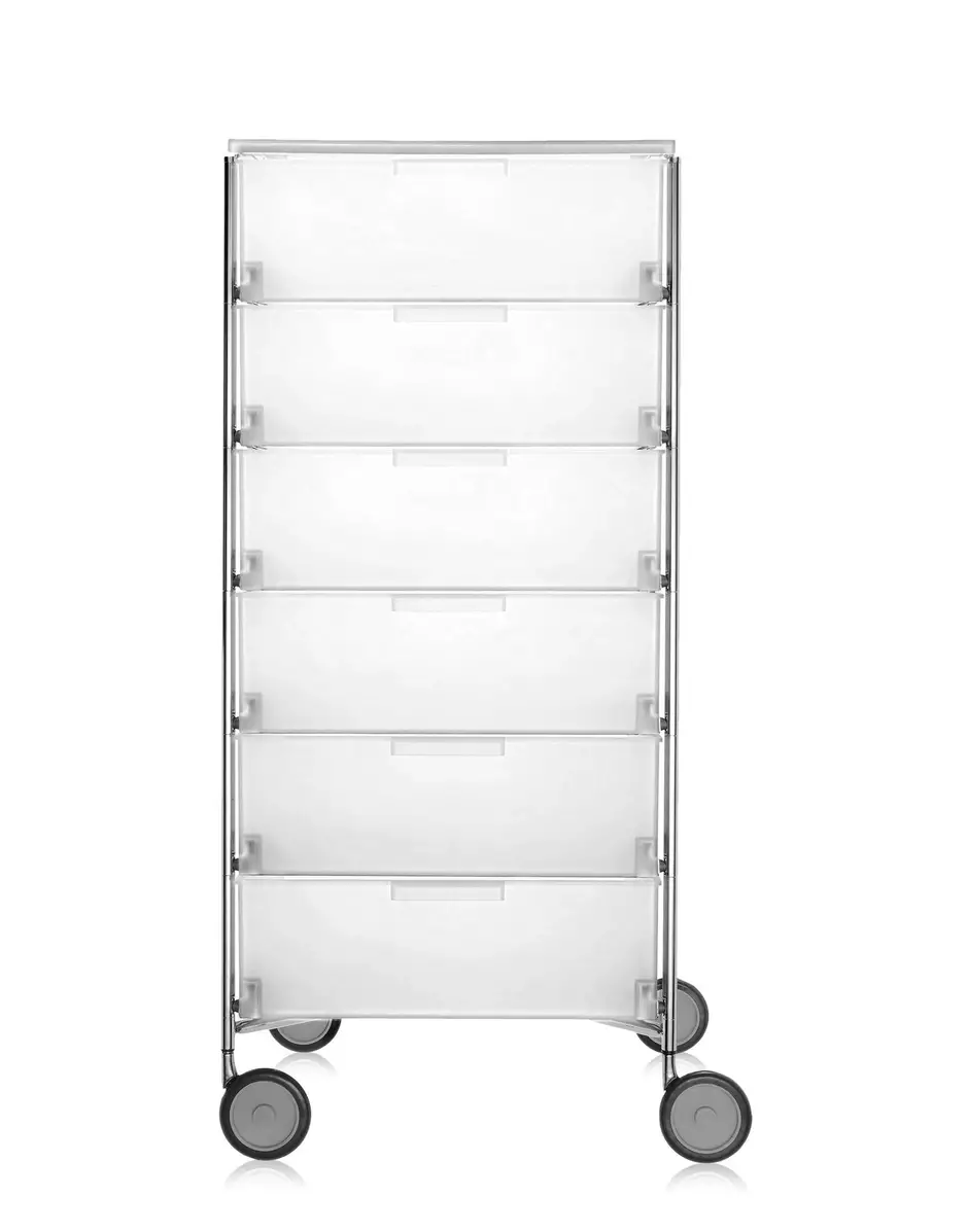 Kartell Mobil 6 cassetti con ruote Antonio Citterio con Oliver Löw