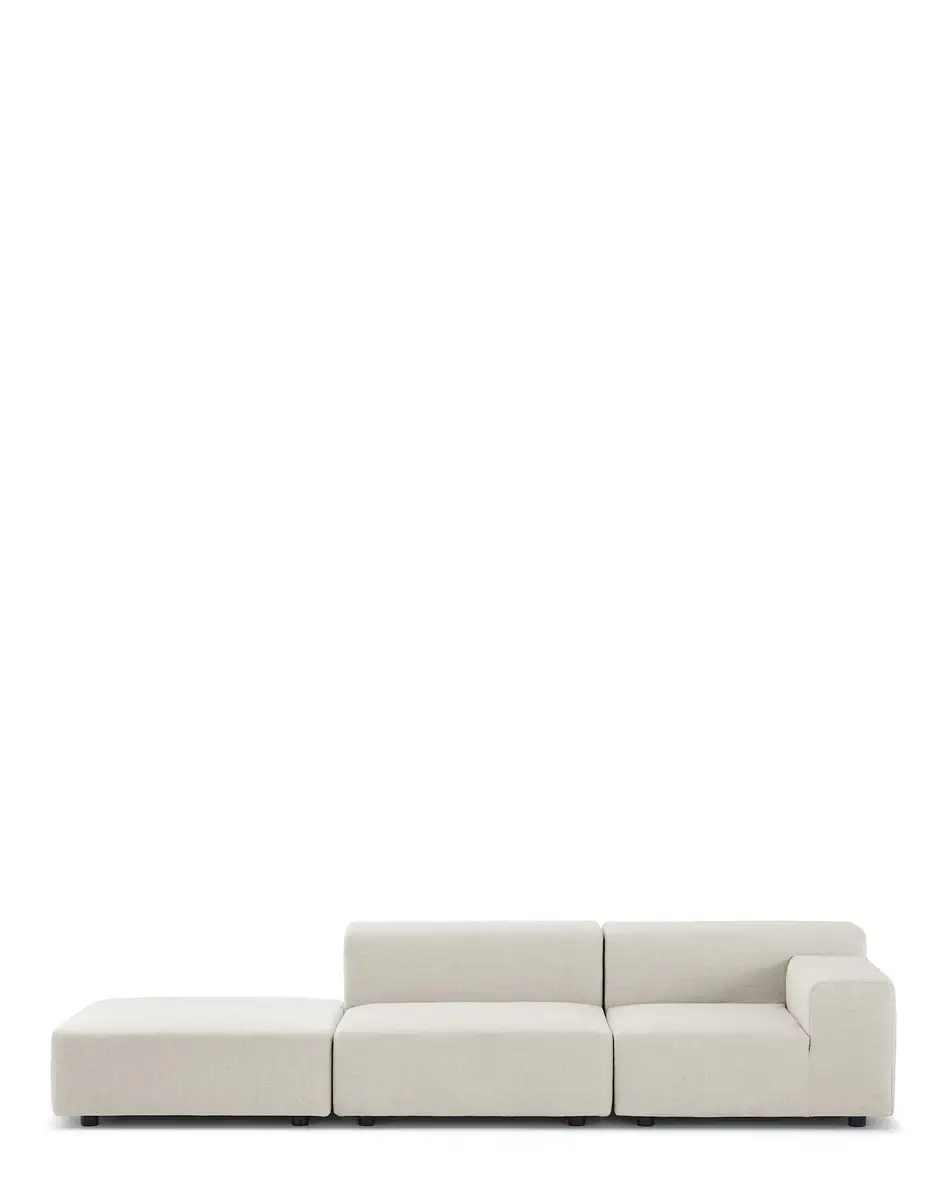 Kartell Plastics outdoor due posti + pouf Piero Lissoni