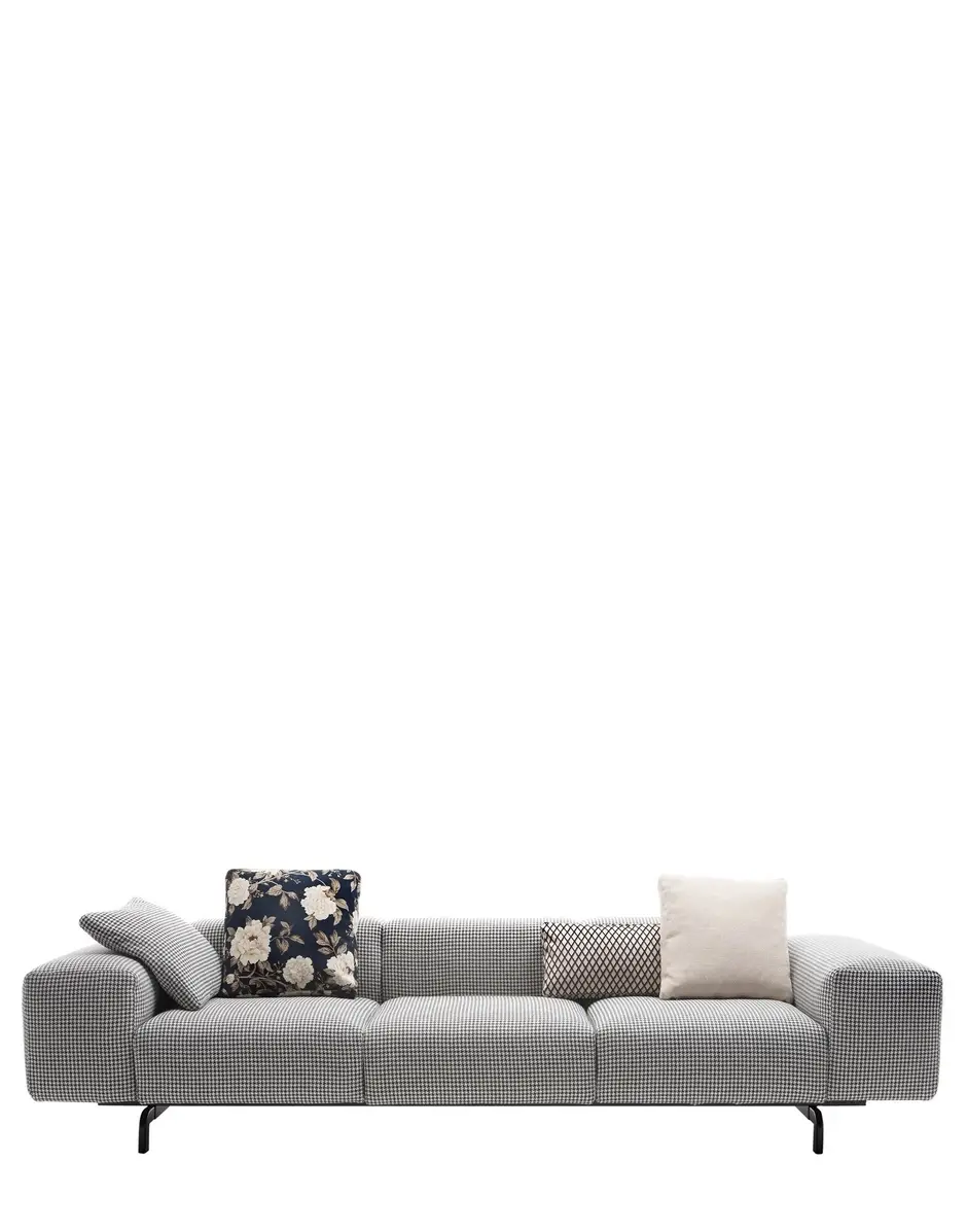 Kartell Largo tre posti pied de poule Piero Lissoni