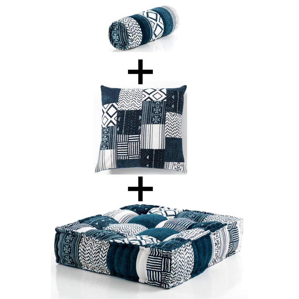 Oresteluchetta Poltrona YANTRA WHITE/BLUE composizione 01 In Linea