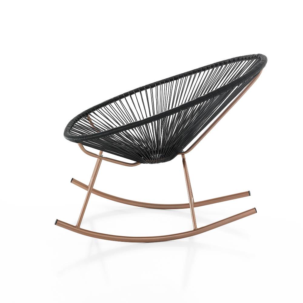 Oresteluchetta Poltrona a dondolo da interno / esterno ARIZONA BLACK Shopping Online