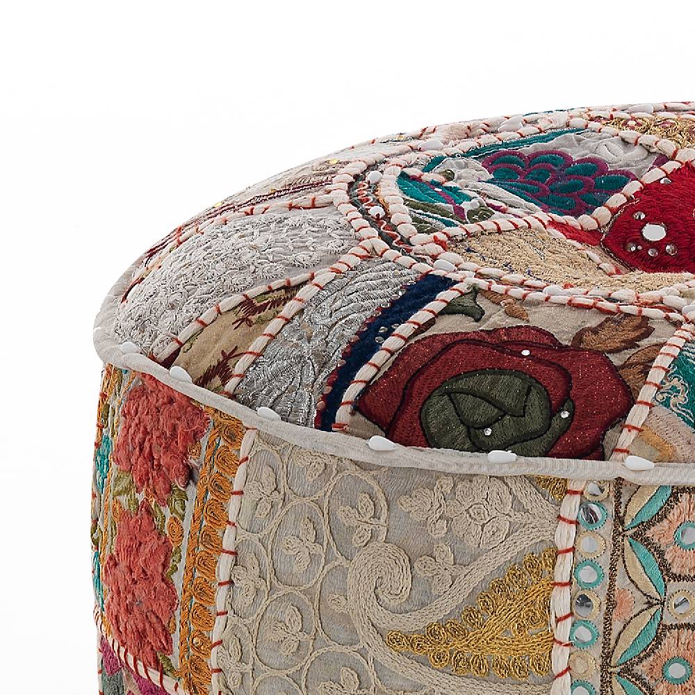 Oresteluchetta Pouf rotondo YANTRA PATCH SMALL Offerta