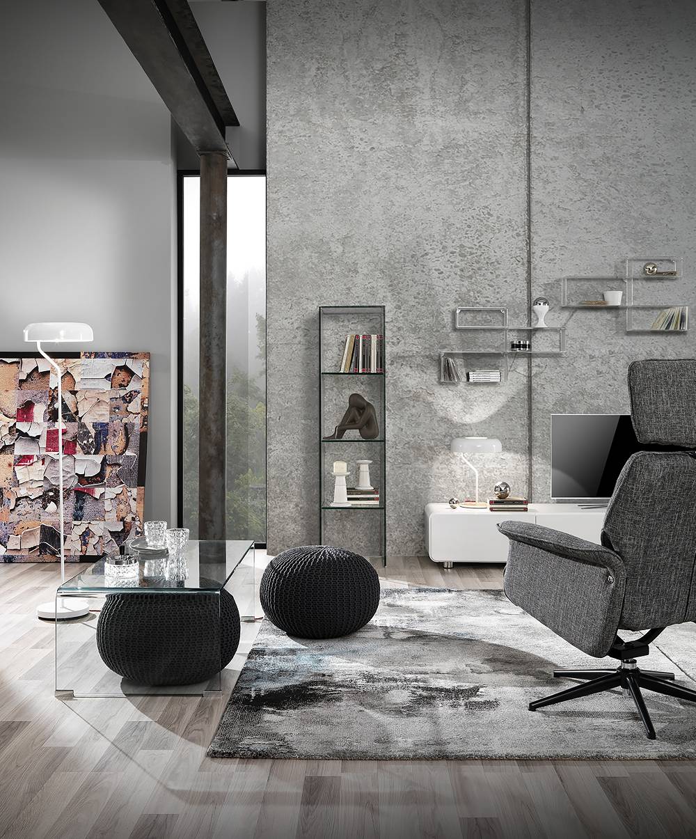 Oresteluchetta pouf URCHIN GREY Nuova