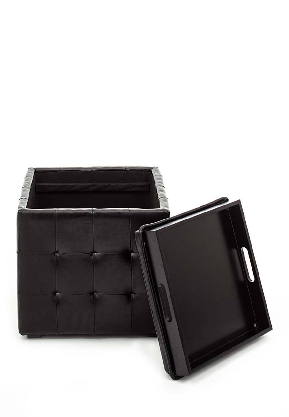 Oresteluchetta pouf poggiapiedi LOWELL BLACK Pezzi Unici