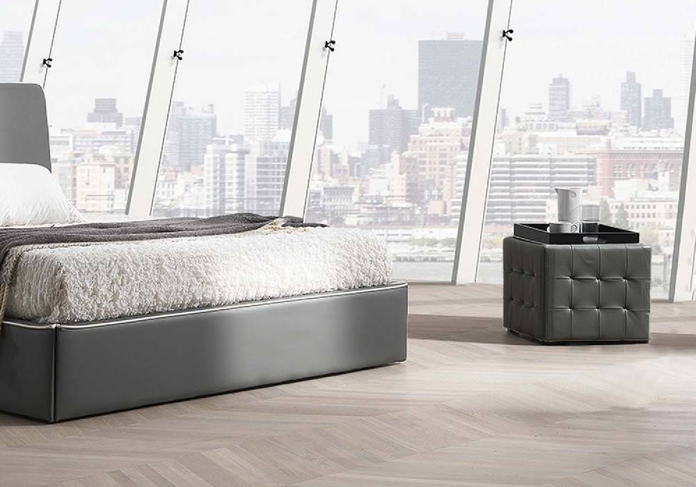 Oresteluchetta pouf poggiapiedi LOWELL BLACK Pezzi Unici