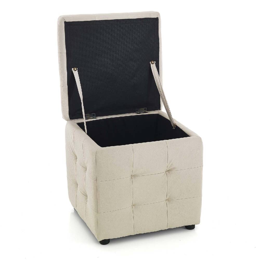 Oresteluchetta Pouf contenitore KILLEEN BEIGE Consegna Veloce