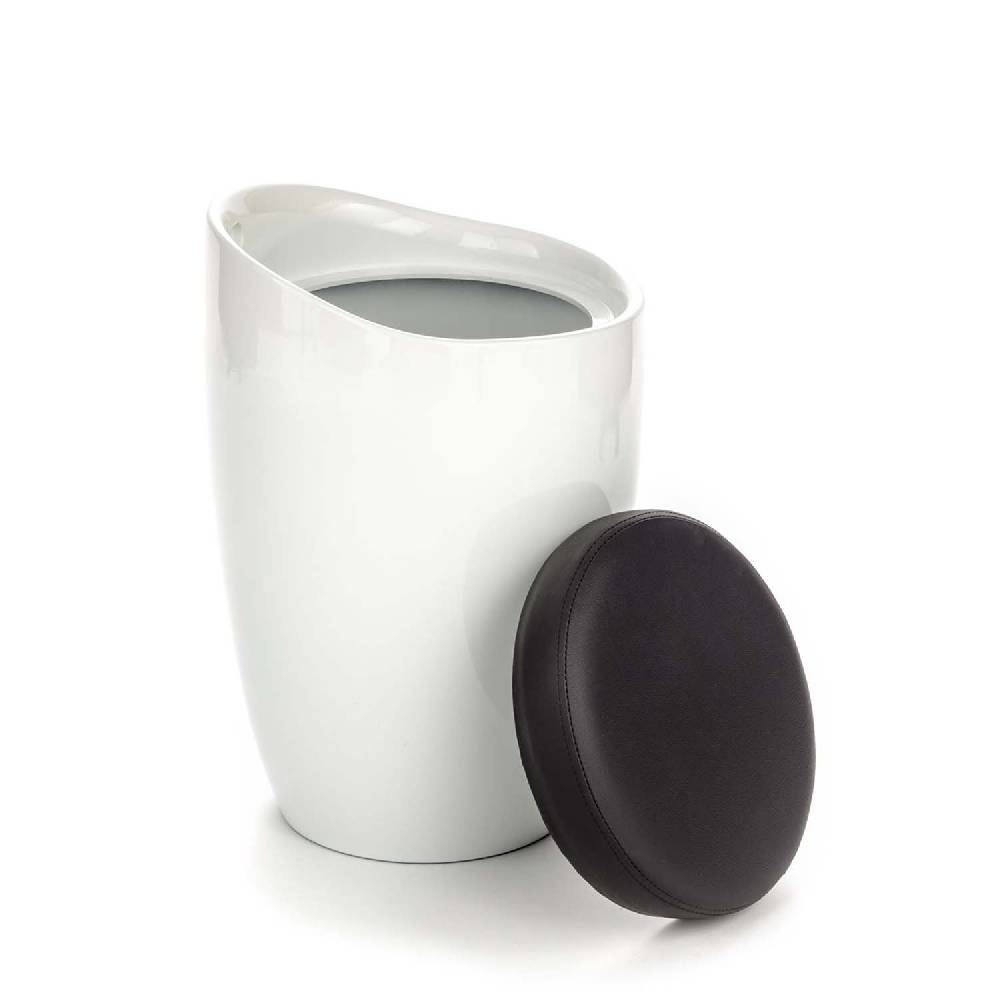 Oresteluchetta pouf/contenitore MONO WHITE Affare Del Giorno