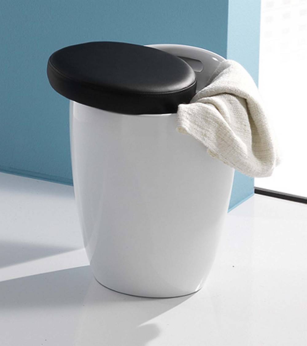 Oresteluchetta pouf/contenitore MONO WHITE Affare Del Giorno