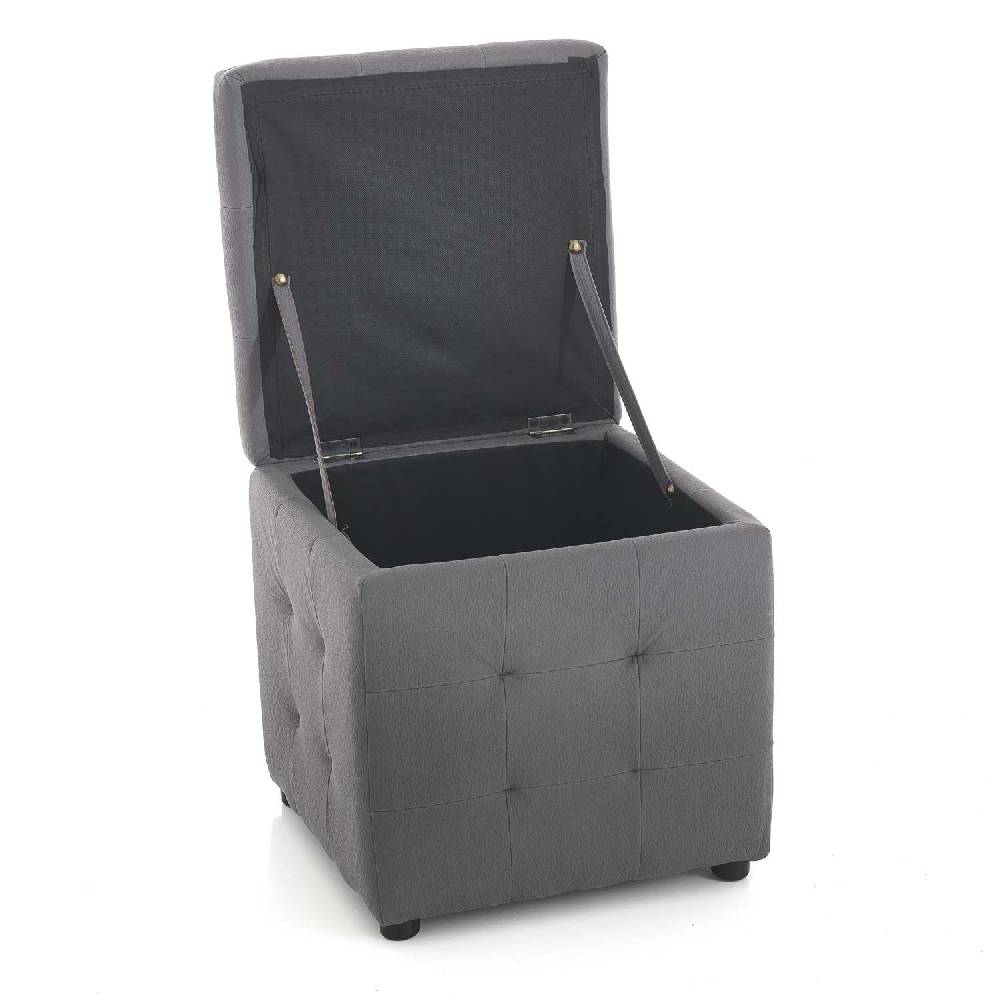 Oresteluchetta Pouf contenitore KILLEEN DARK GREY Presa