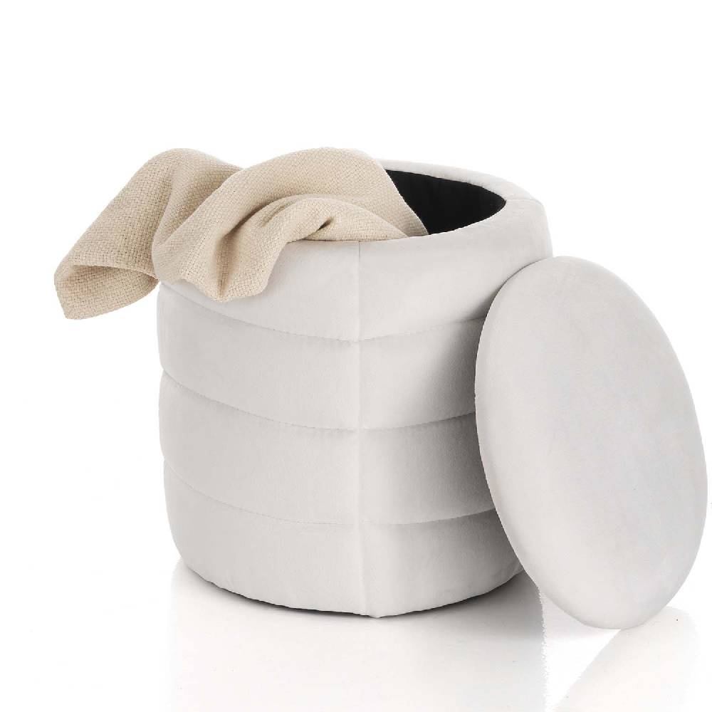 Oresteluchetta Pouf imbottito contenitore BURLEY WHITE Italia