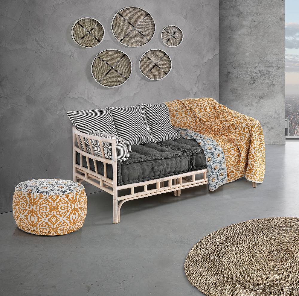 Oresteluchetta Pouf rotondo DOUBLE SUN Qualità Garantita