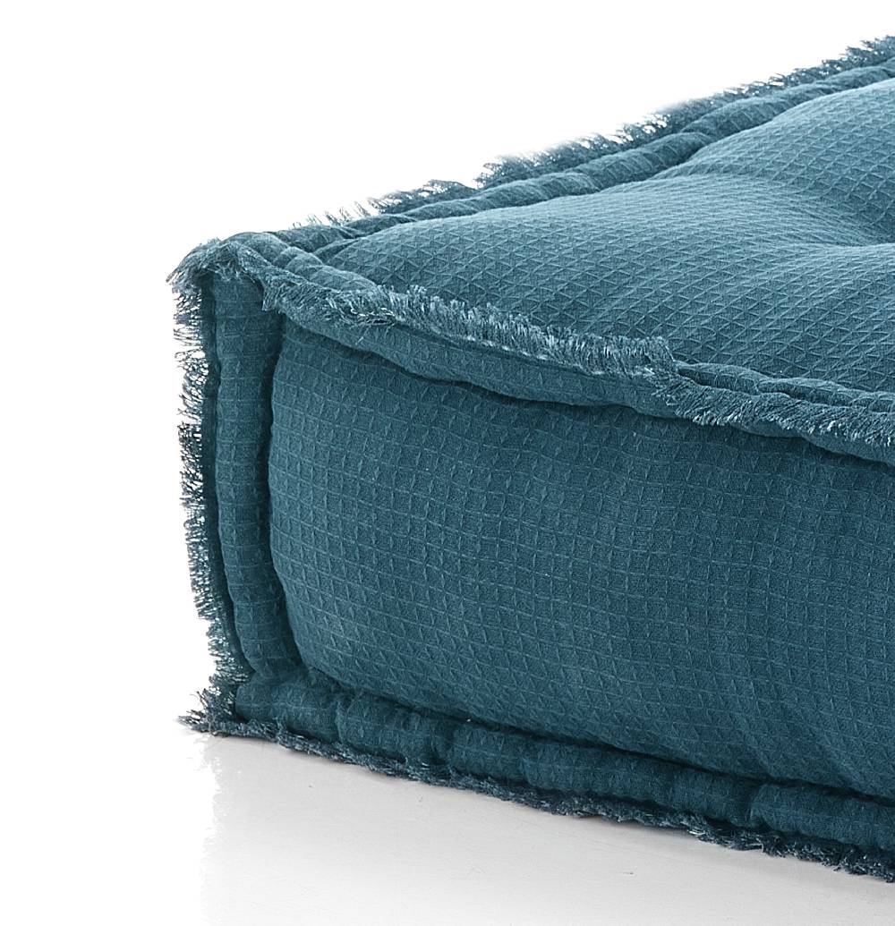 Oresteluchetta Pouf quadrato BLUE Prezzo Ridotto