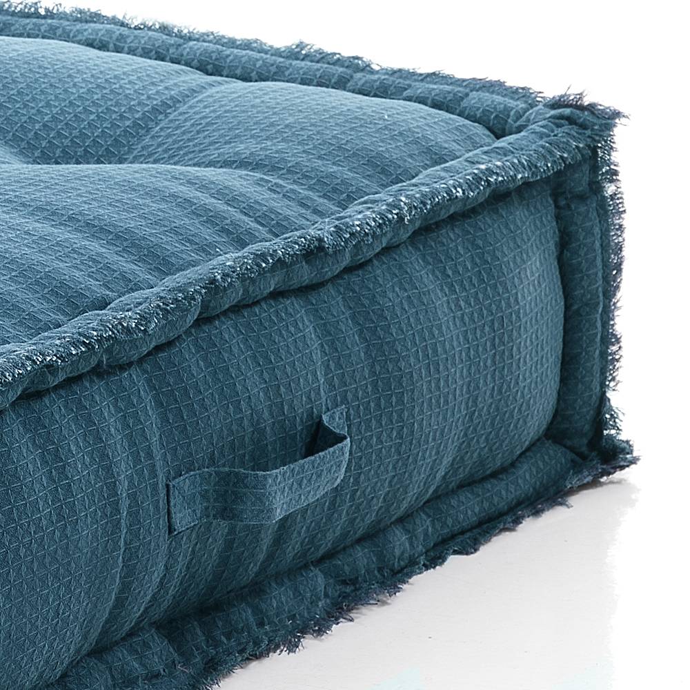 Oresteluchetta Pouf quadrato BLUE Prezzo Ridotto