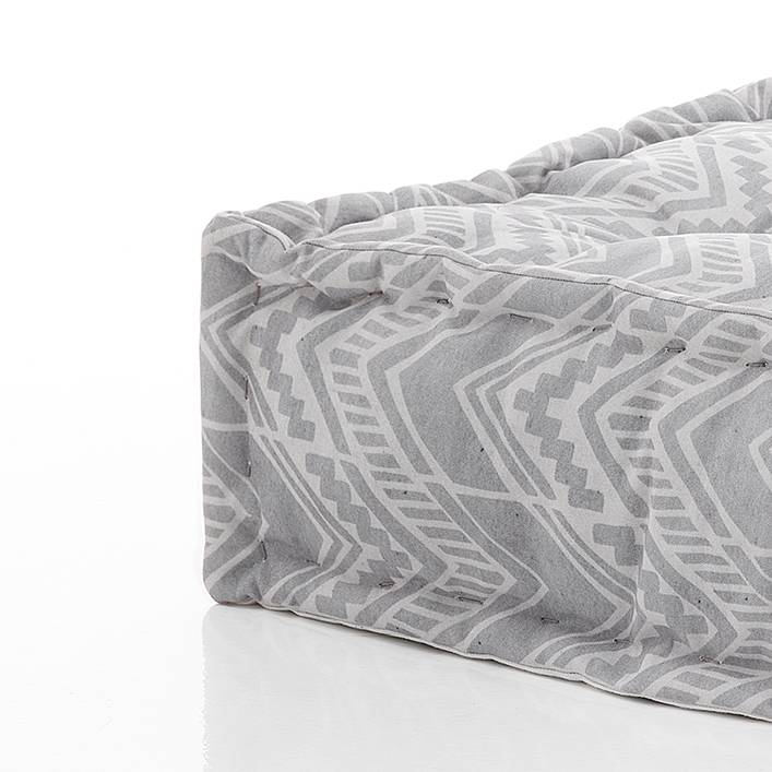 Oresteluchetta Pouf quadrato OUTDOOR IKAT GREY Novità