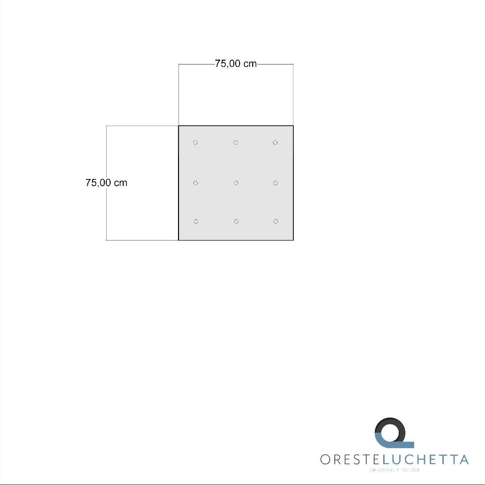 Oresteluchetta Pouf quadrato OUTDOOR IKAT GREY Novità