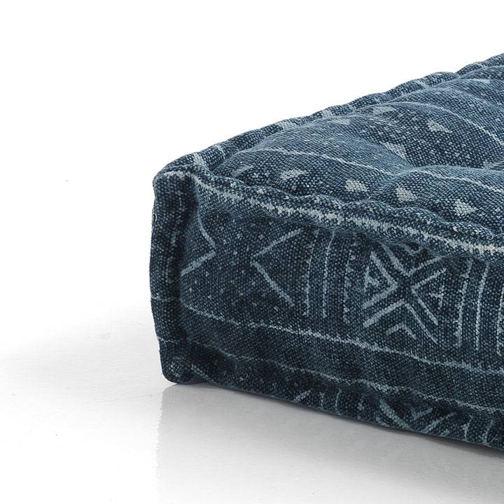 Oresteluchetta Pouf rettangolare YANTRA BLUE Economico