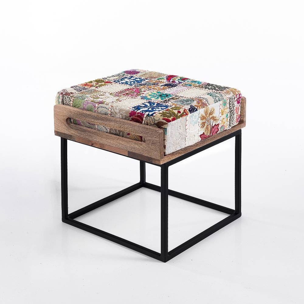 Oresteluchetta Pouf / Tavolino YANTRA WHITE PATCH