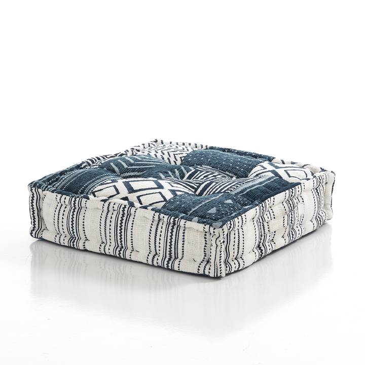 Oresteluchetta cuscino small YANTRA WHITE BLUE