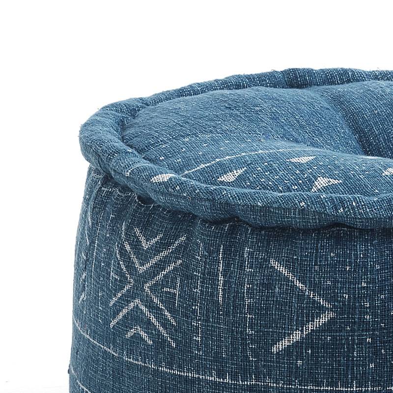 Oresteluchetta Pouf rotondo YANTRA BLUE Qualità