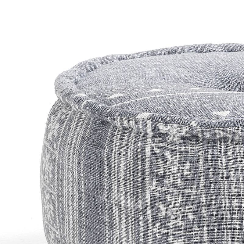 Oresteluchetta Pouf rotondo YANTRA GREY Promozione