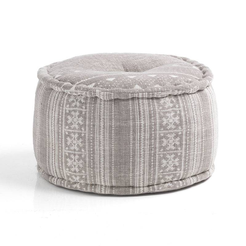 Oresteluchetta Pouf rotondo YANTRA BROWN